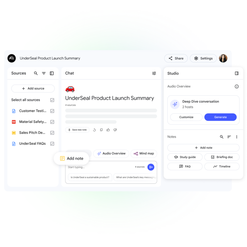 Conoce cómo NotebookLM puede facilitarte el estudio e investigación de diferentes temas.