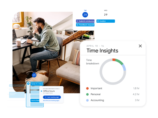 Optimiza tu tiempo con la ayuda del Calendario de Google.
