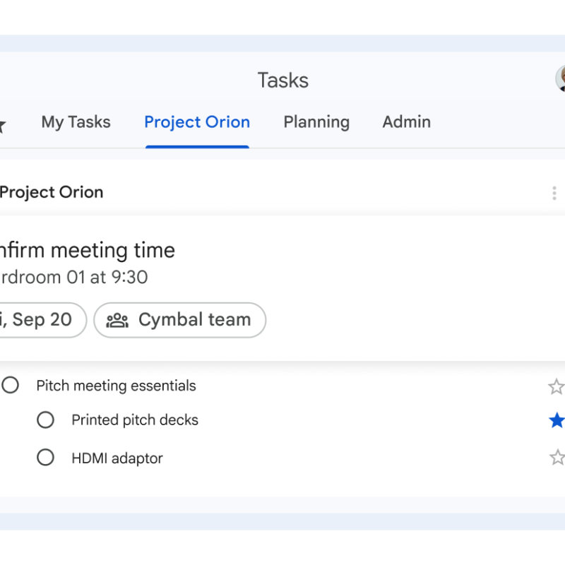 Organiza todos tus pendientes y dales seguimiento con Google Tasks.