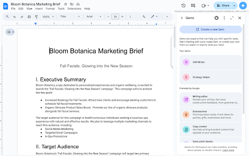 Transforma tu trabajo con las Gems de Google Workspace. Descubre cómo estos asistentes de IA personalizados mejoran tu productividad en Gmail, Docs y más.