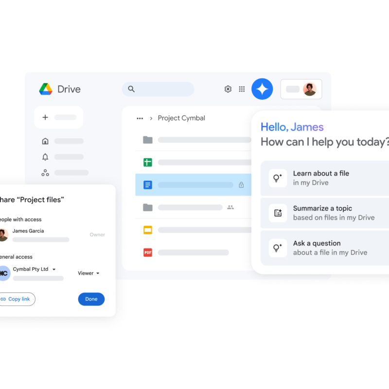 Resume los archivos guardados en Google Drive con la ayuda de Gemini.