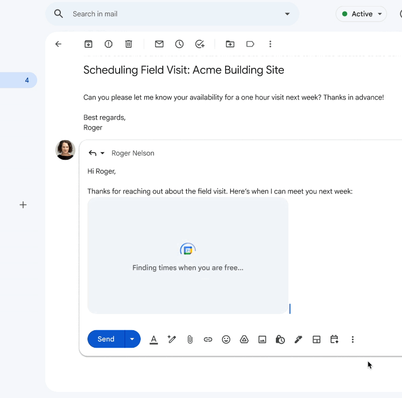 Conoce la nueva función "Ayudame a programar" de Gmail y ahorra tiempo acordando reuniones.