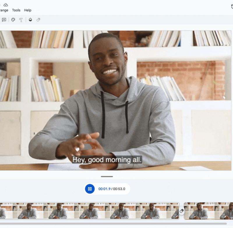 Edita videos más fácilmente usando la transcripción en Google Vids