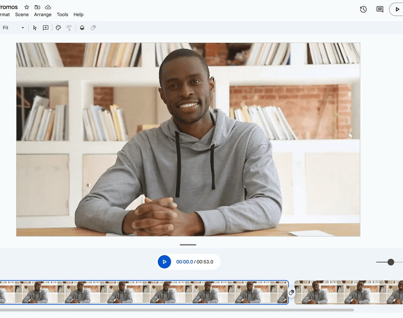 Edita videos más fácilmente usando la transcripción en Google Vids