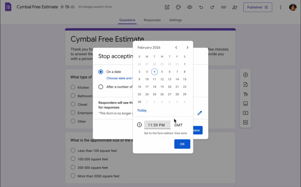 Evita registros fuera de tiempo y errores manuales. Te enseñamos a automatizar Google Forms para que deje de recibir respuestas de forma profesional y segura.