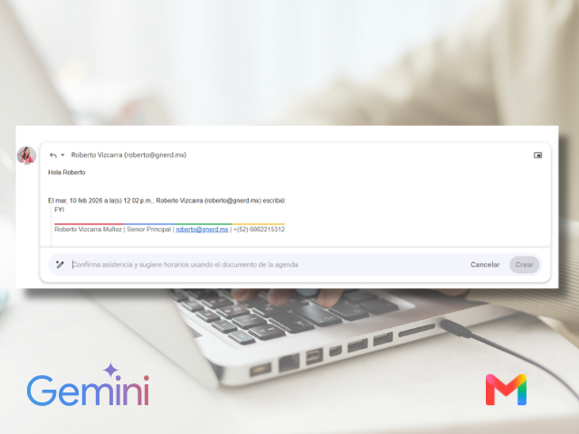 Redacta correos facilmente con la ayuda de la función "Ayudame a escribir" de Gemini.
